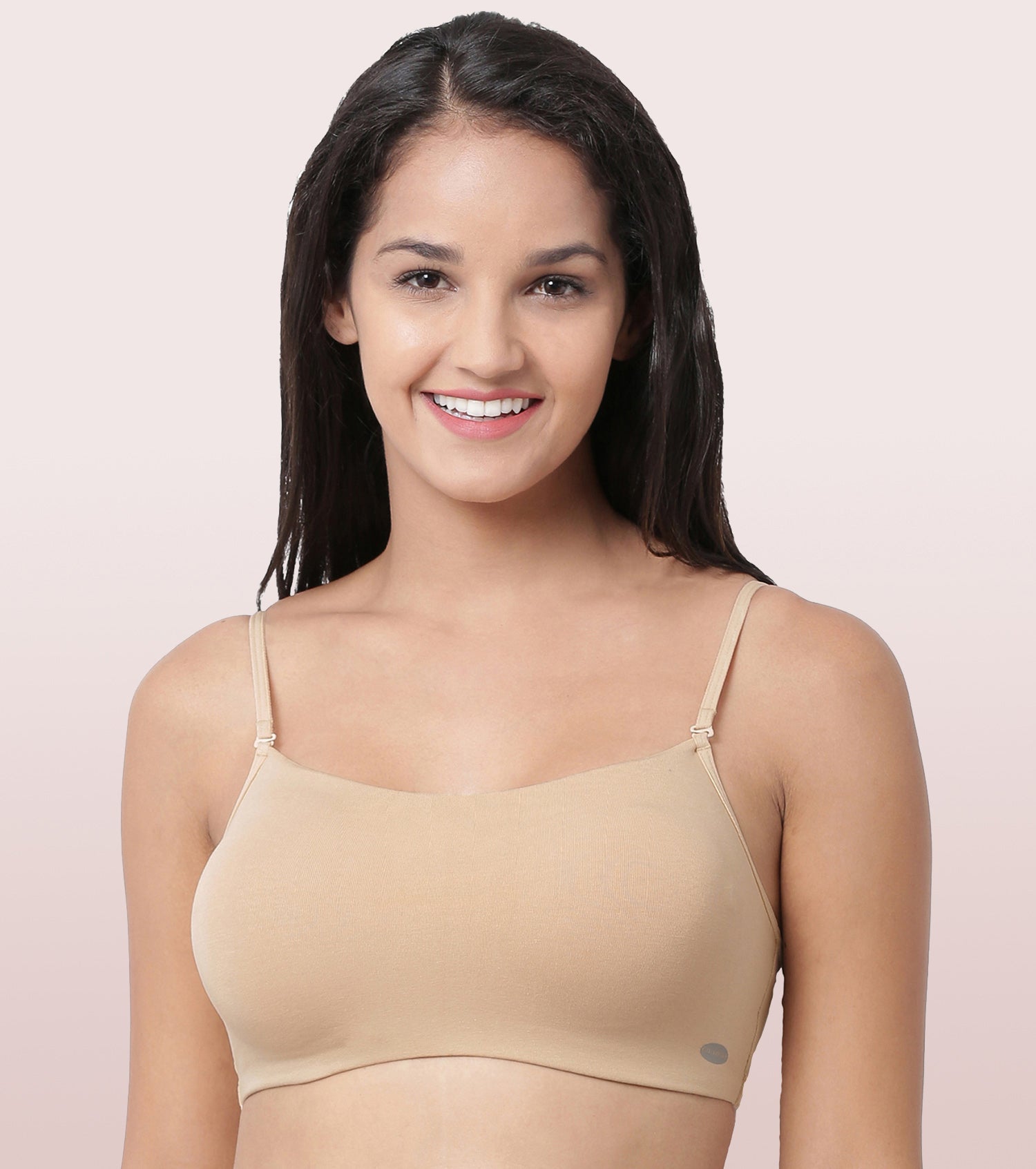 Buy Enamor Lightly Lined Non-Wired Full Coverage Cami Bra - Aqua Grey at  Rs.899 online