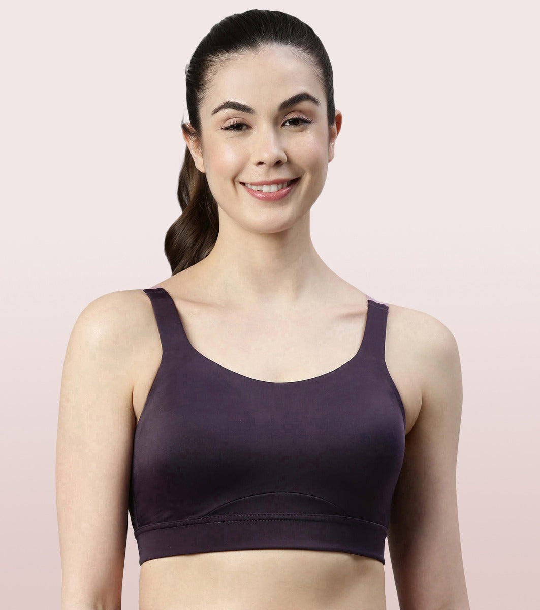 Enamor SB11 High Impact Sports Bra - Padded Wirefree Front Zipper - Grey 32D  in Delhi at best price by Ajay Fancy Store - Justdial