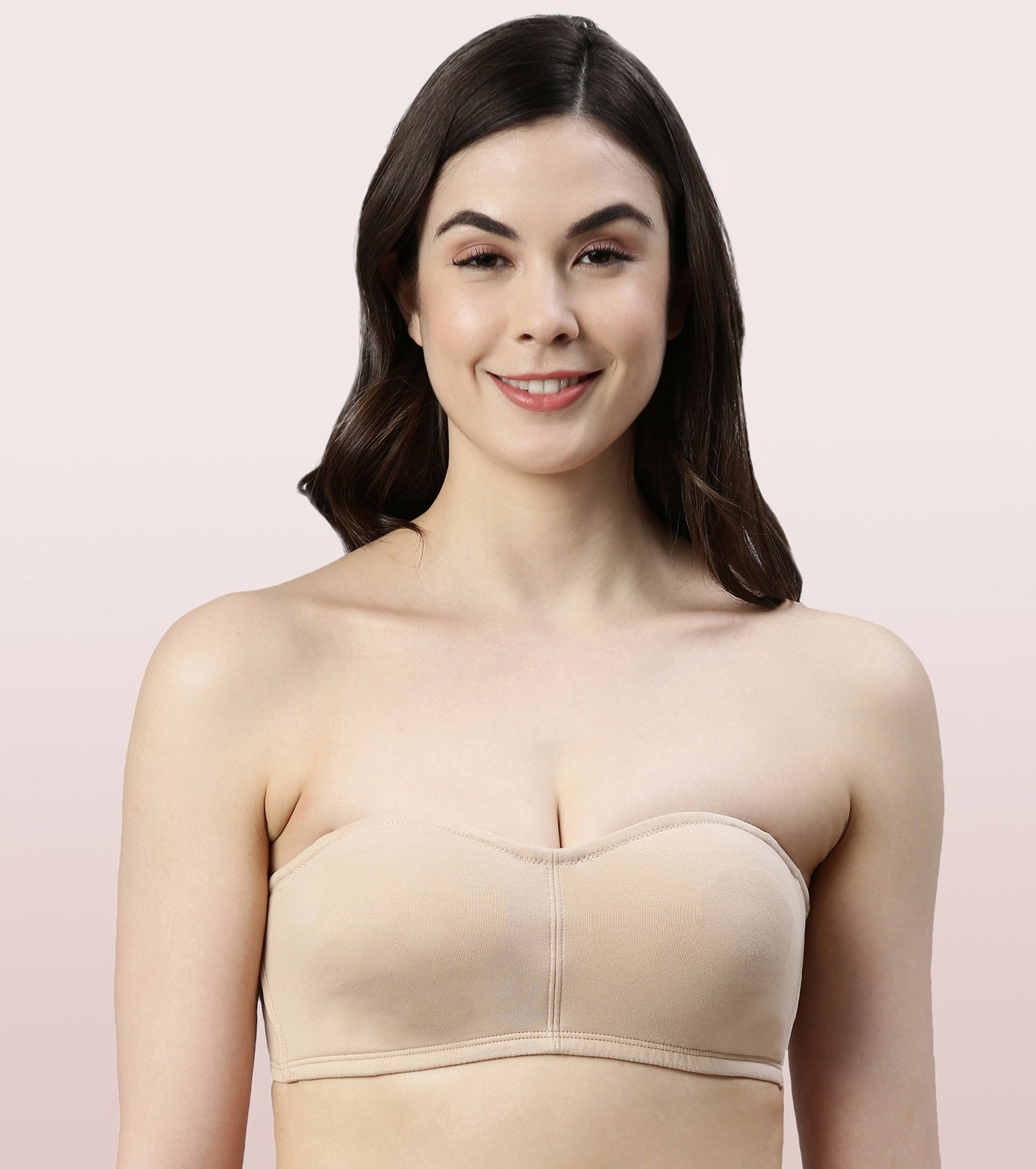 Strapless Bra: Shop Online Women Skin Cotton Lycra Strapless Bra