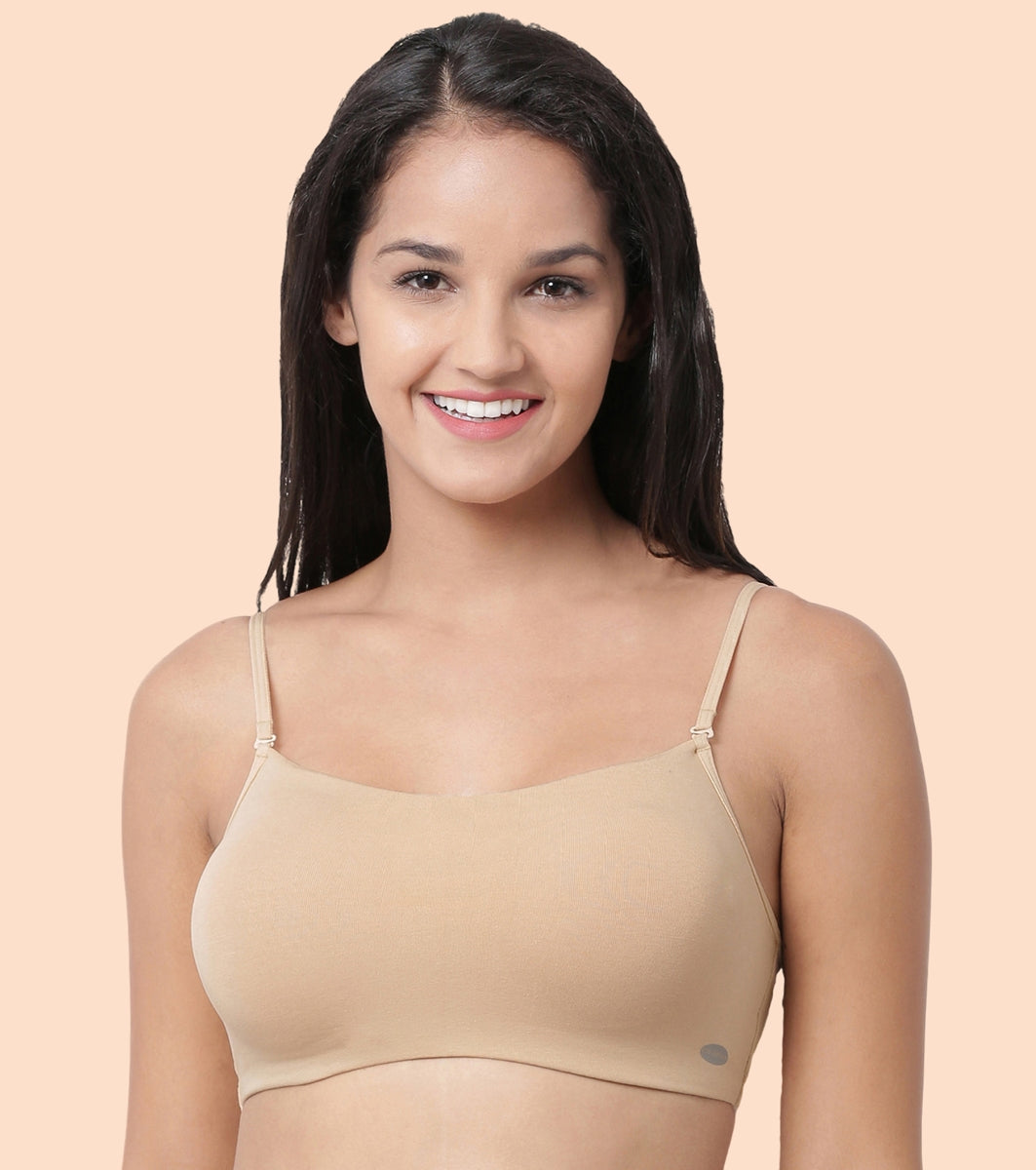 Full Coverage Non-Padded Wirefree Comfort Cami Detachable Bra