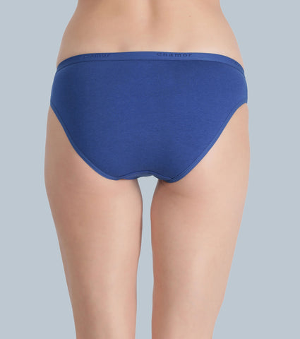 The Branded Stretch C Bikini Panty| Antimicrobial And Stain Release Finish| Cotton Spandex -Pack Of 5 |CR01