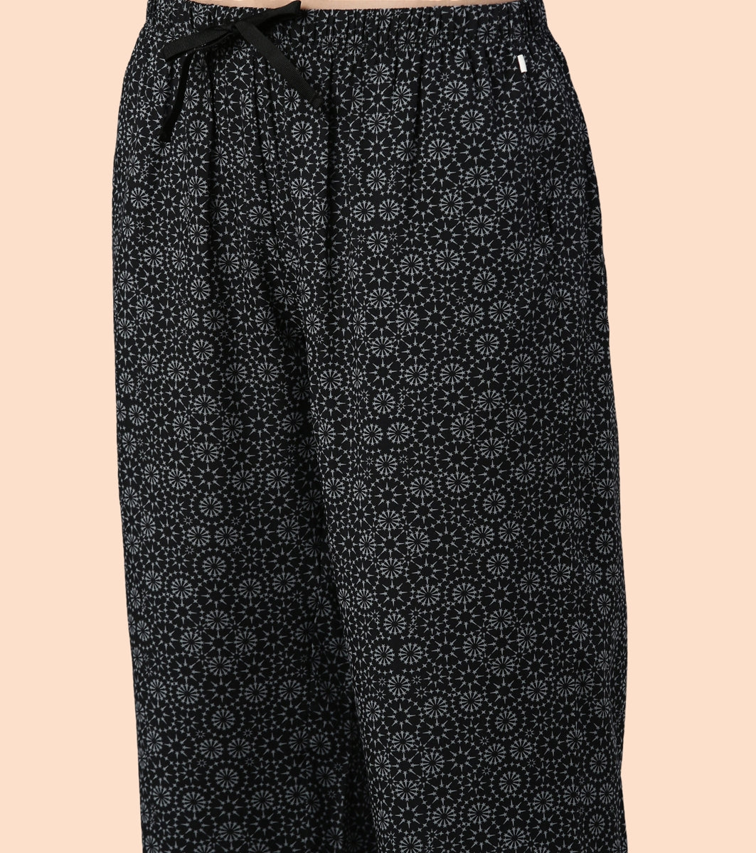 Slounge Pant | Modal Woven Printed Pull-On Pant