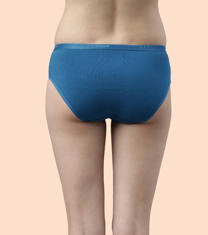 Hipster Panty | Full Coverage & Mid Waist -Pack Of 3-Colors And Print May Vary