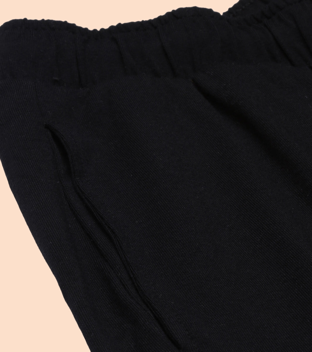 Shop-In Pants - Tapered Lounge Pants With Self Fabric Drawstring With Metal Ends