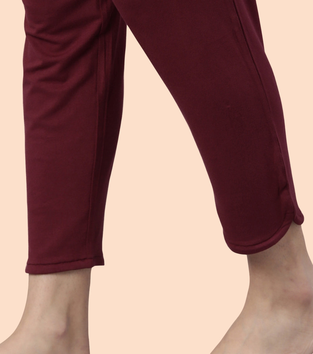 Lazy Pant | Pull-On Flannel Pants With Satin Adjustable Waist Drawstring & Pockets