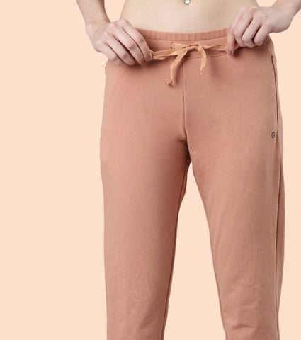 Relax Pants | Cotton Spandex Terry Tapered Pant | E060