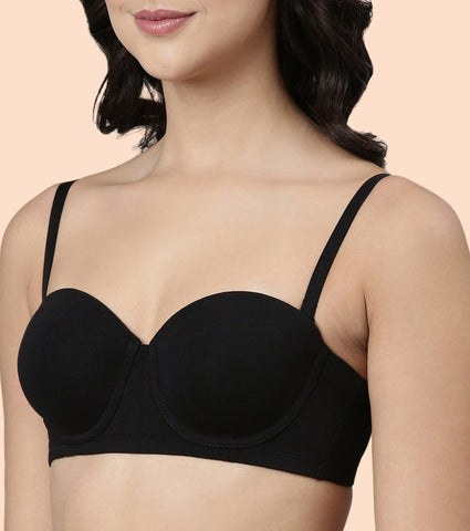 Enamor Multiway Bra For Women | High Coverage Cotton Strapless Bra For No Spill Coverage | A078Enamor Multiway Bra For Women | High Coverage Cotton Strapless Bra For No Spill Coverage | A078