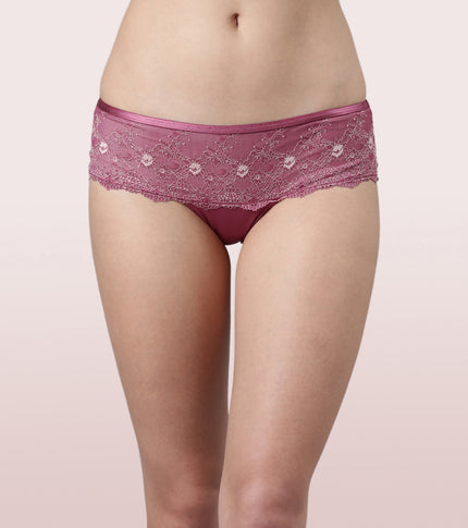 Enamor Lace Hipster Panty with Ultra Low Waist