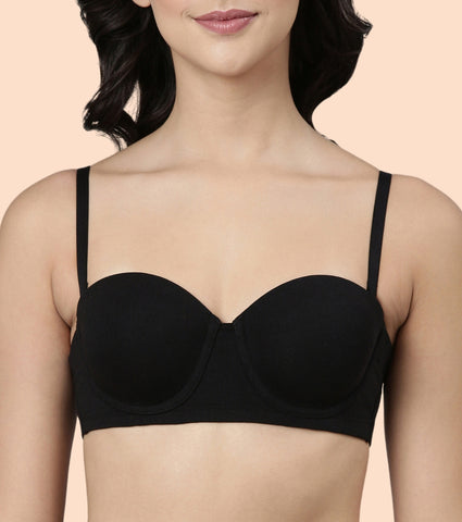 Enamor Multiway Bra For Women | High Coverage Cotton Strapless Bra For No Spill Coverage | A078Enamor Multiway Bra For Women | High Coverage Cotton Strapless Bra For No Spill Coverage | A078