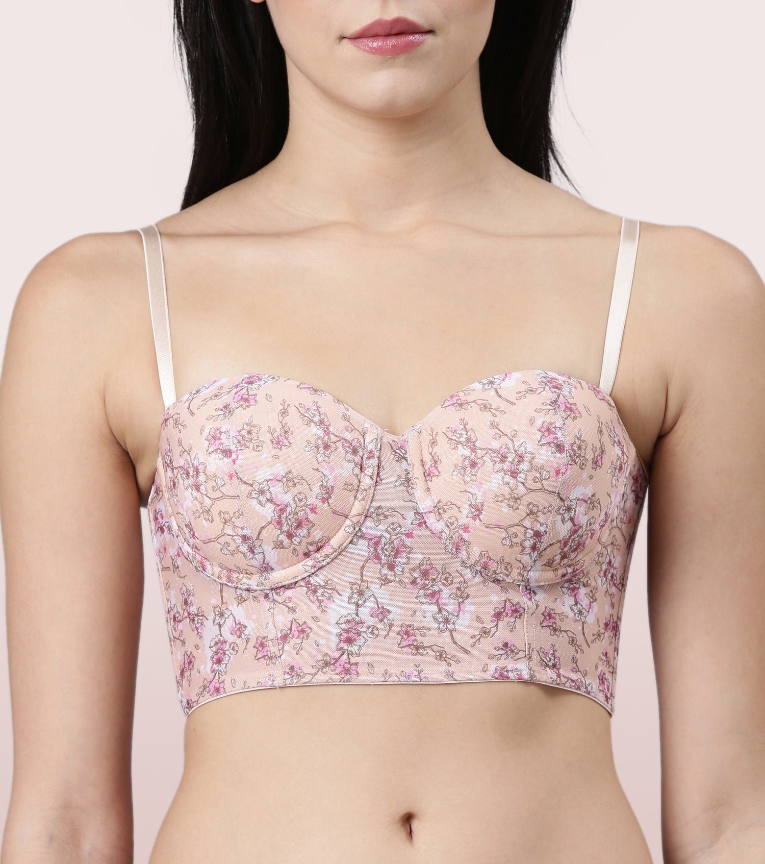 XOXO 38DD Pink Under Wire Bra With Removable Straps Light Padding