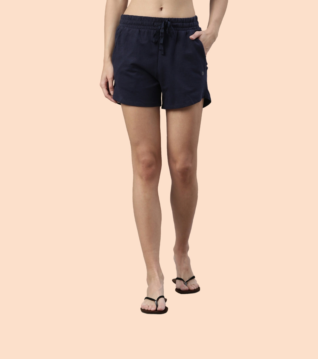 Comfy Shorts | Terry Shorts With Adjustable Waistband & Pockets