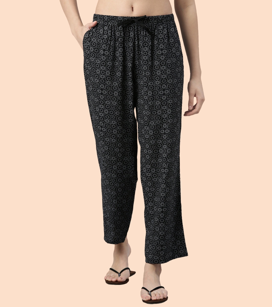 Slounge Pant | Modal Woven Printed Pull-On Pant