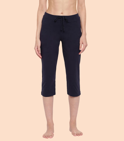 Lounge Capri | Straight Leg Cotton Spandex Capri