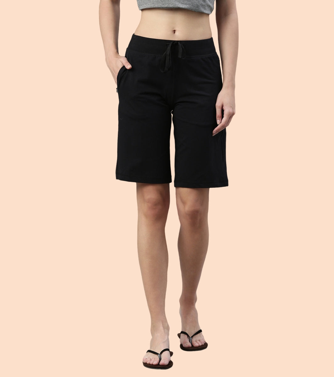 City Shorts | Cotton Knee Length Shorts