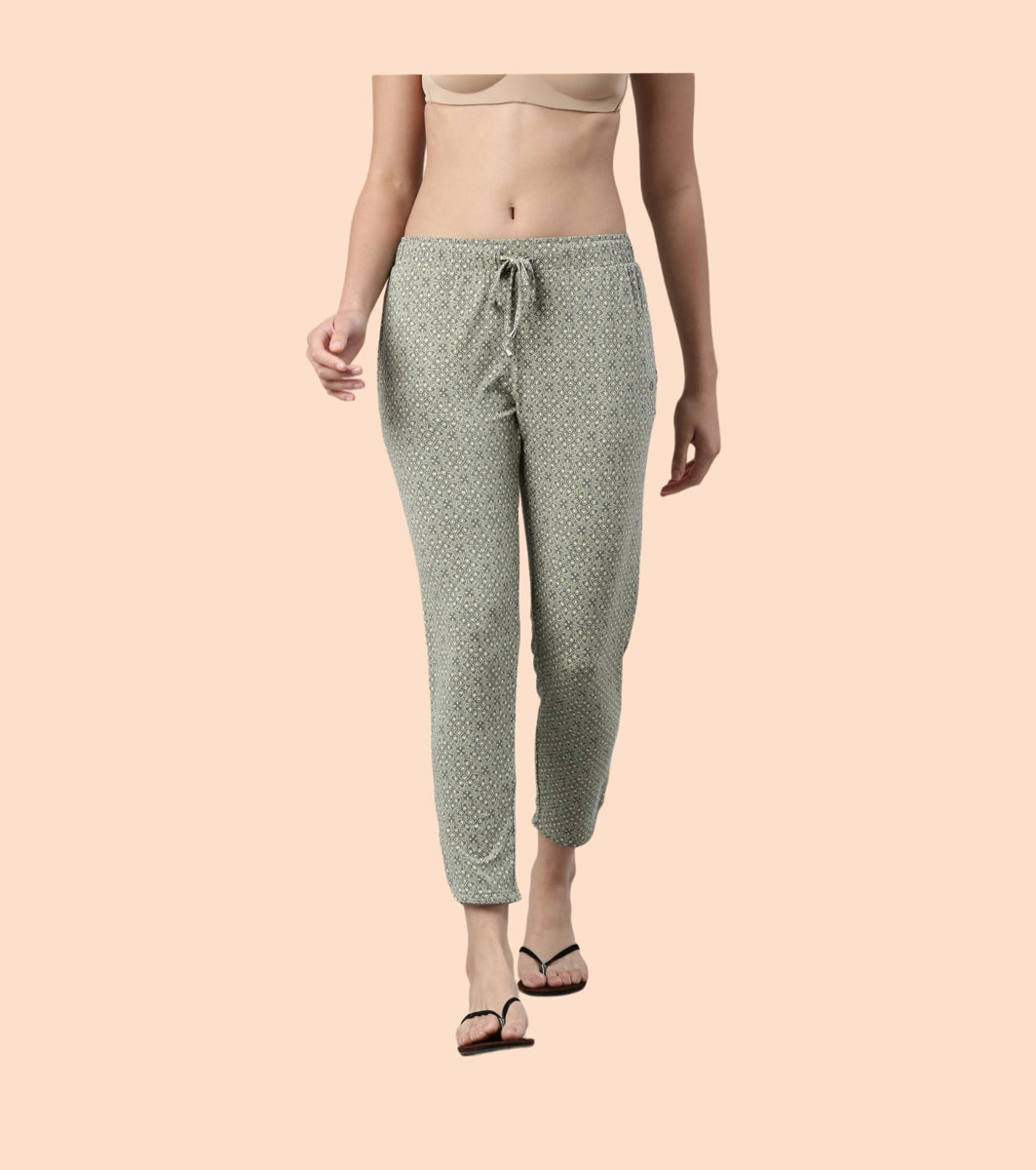 Lazy Pant | Pull-On Flannel Pants With Satin Adjustable Waist Drawstring & Pockets