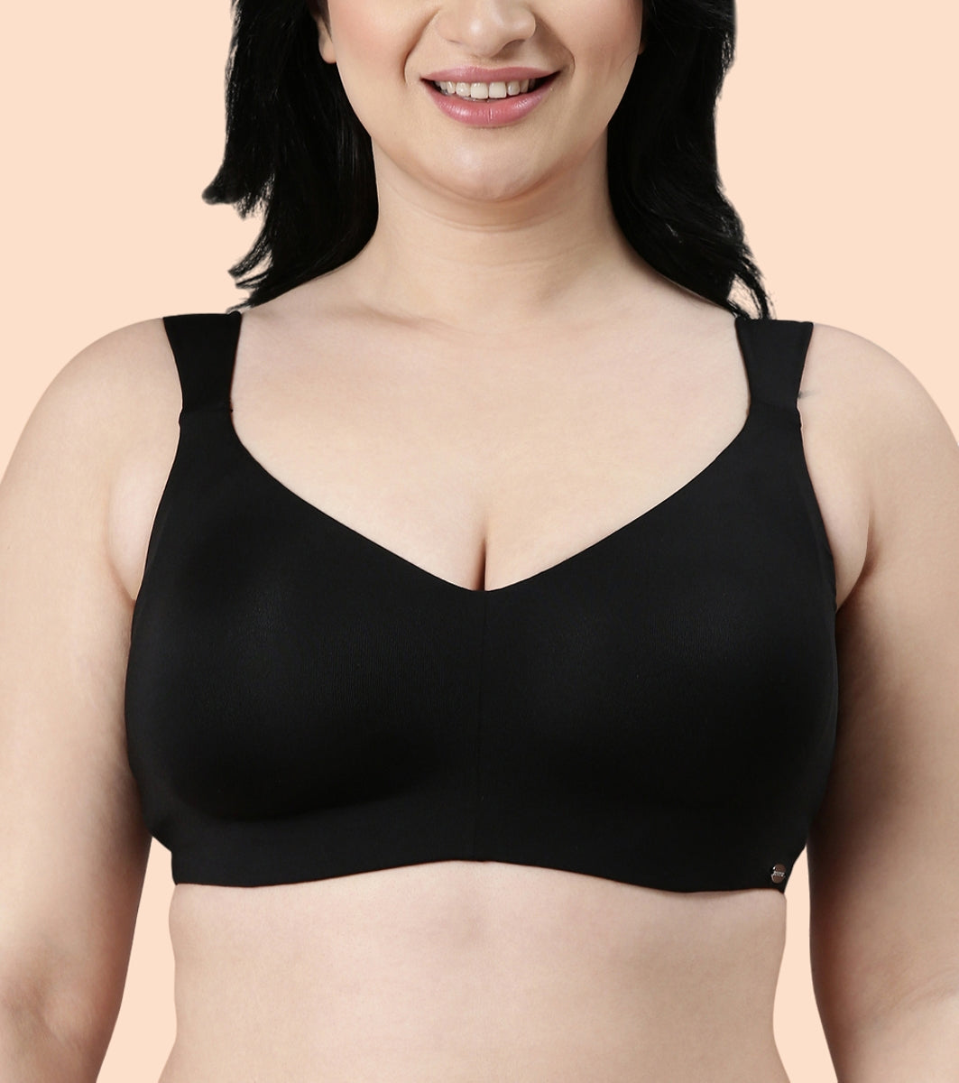 Enamor Pure Ease F121 Ultimate Smoothening Full Support Bra for Women- Full Coverage, Non Padded and Wirefree