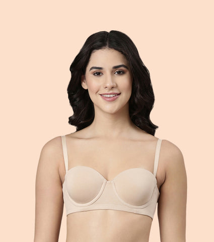 Enamor Multiway Bra For Women | High Coverage Cotton Strapless Bra For No Spill Coverage | A078Enamor Multiway Bra For Women | High Coverage Cotton Strapless Bra For No Spill Coverage | A078