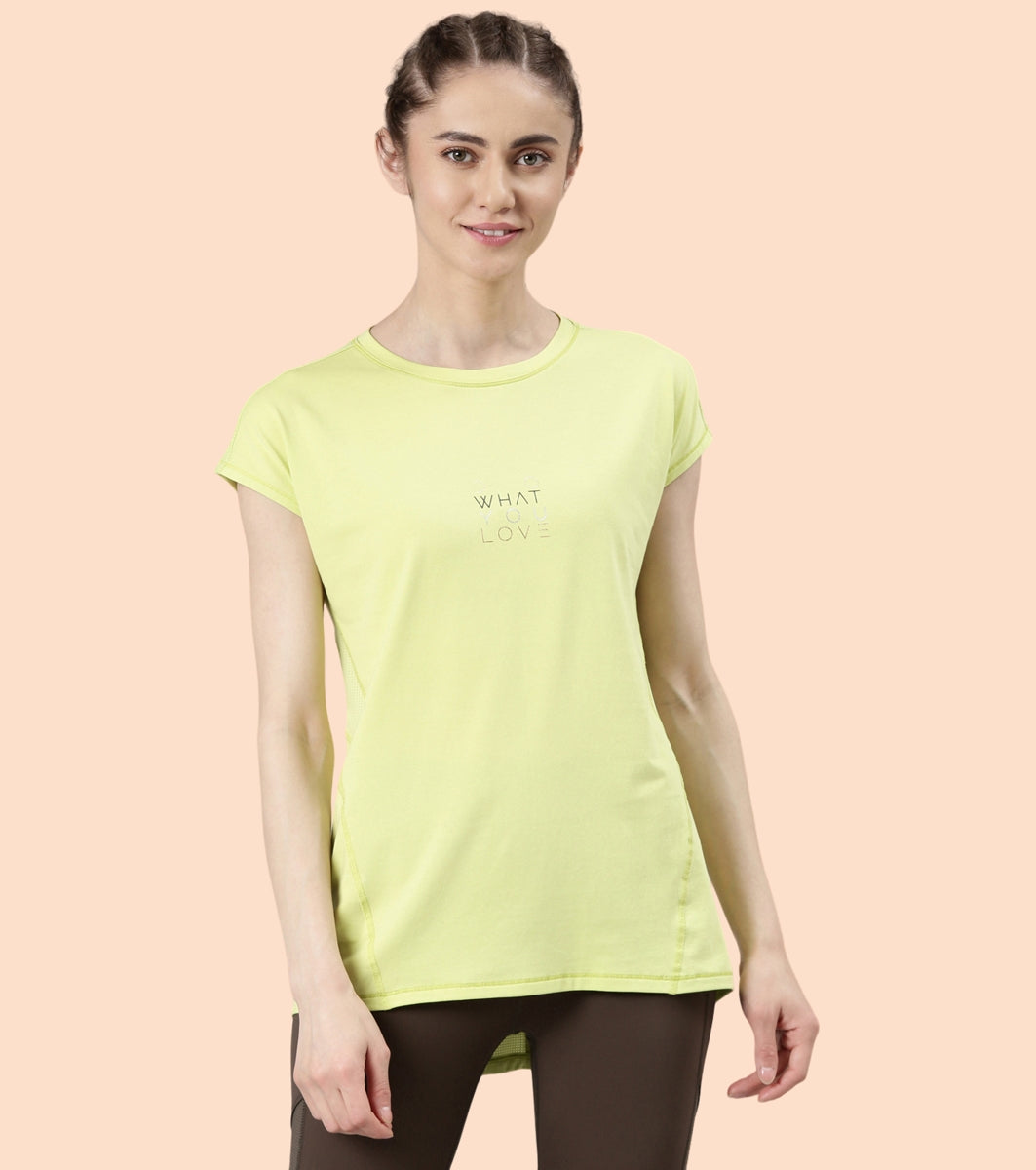 Active Stay Fresh Tee | Dry Fit Cotton Spandex Workout Tee