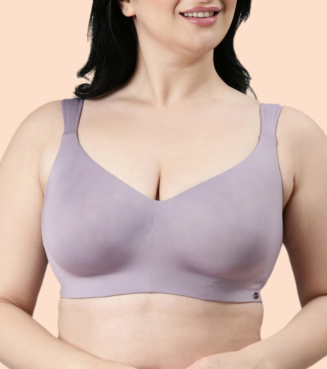 Enamor Pure Ease F121 Ultimate Smoothening Full Support Bra for Women- Full Coverage, Non Padded and Wirefree