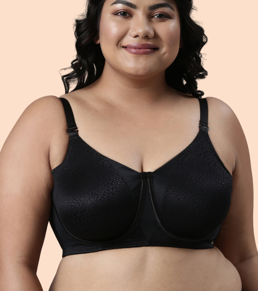 Enamor Body Transform F124 Smoothening Minimizer Bra for Women - Non Padded, Wired and Full Coverage