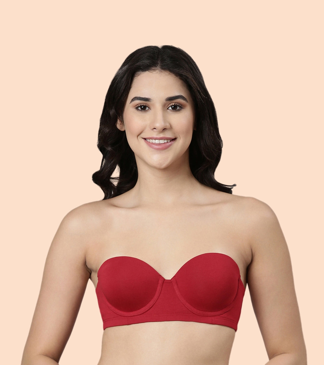 Enamor Multiway Bra For Women | High Coverage Cotton Strapless Bra For No Spill Coverage | A078Enamor Multiway Bra For Women | High Coverage Cotton Strapless Bra For No Spill Coverage | A078