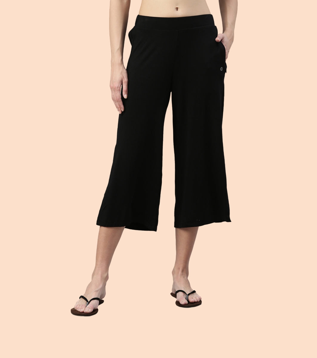 Shop In Culotte | Crop Length Culotte With Smart Side Slits