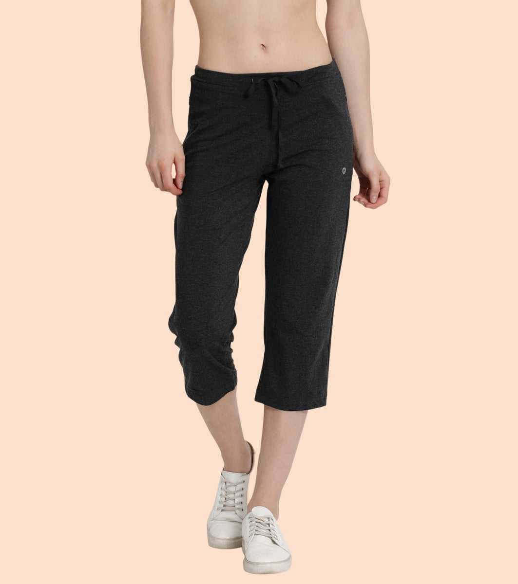 Lounge Capri | Straight Leg Cotton Spandex Capri