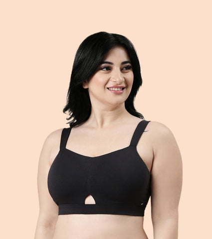 Enamor Cloud Soft A064 Cotton Full Support Minimizer Bra for Women -Padded ,Wirefree and  Full Coverage