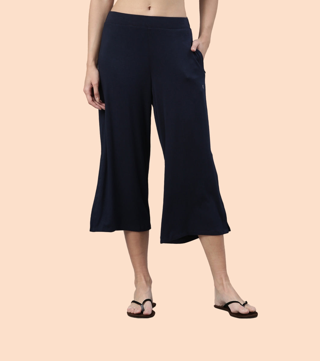 Shop In Culotte | Crop Length Culotte With Smart Side Slits