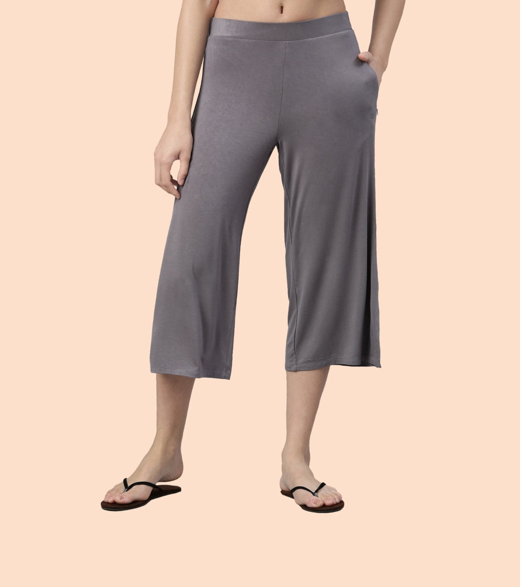 Shop In Culotte | Crop Length Culotte With Smart Side Slits