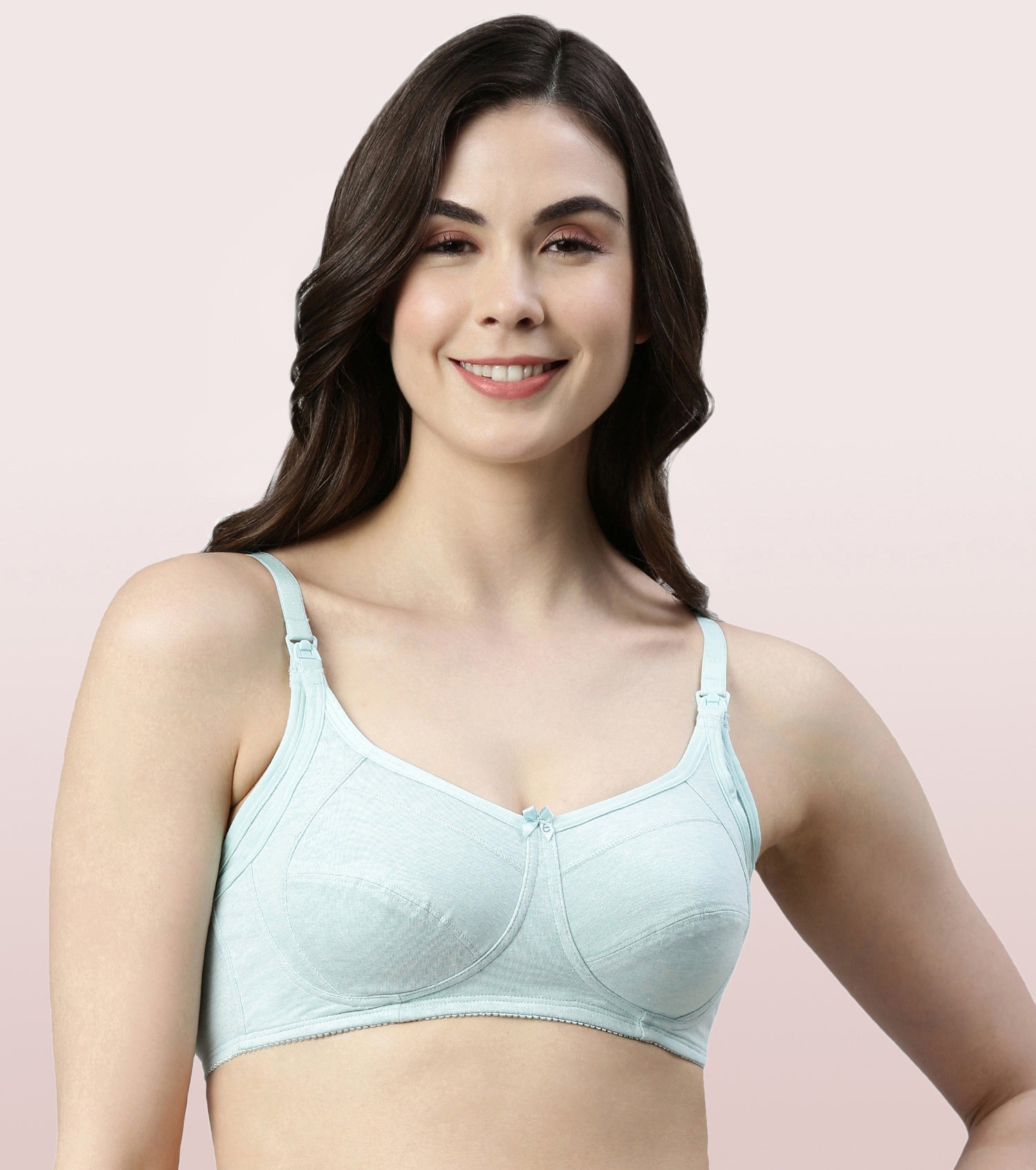 Cilory.com - The summer calls for cool and comfy designs, like this cotton  stretch bra in exotic colours featuring fashionable vintage bow-prints on  triangular cups. Buy now- .com/padded/48514-enamor-padded-non-wired-medium-coverage-bra