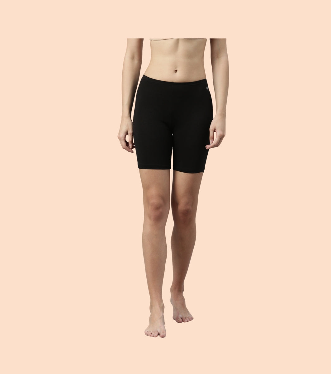 Essentials Stretch Cotton Cycling Shorts