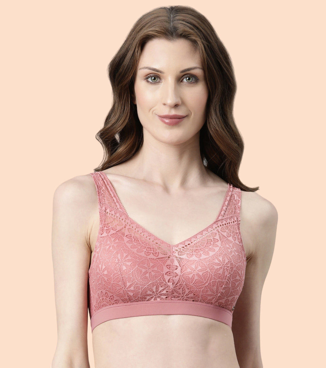 Enamor Pure Ease F118 Flexi-Comfort T-shirt Bra for Women- Full Coverage, Padded and Wirefree