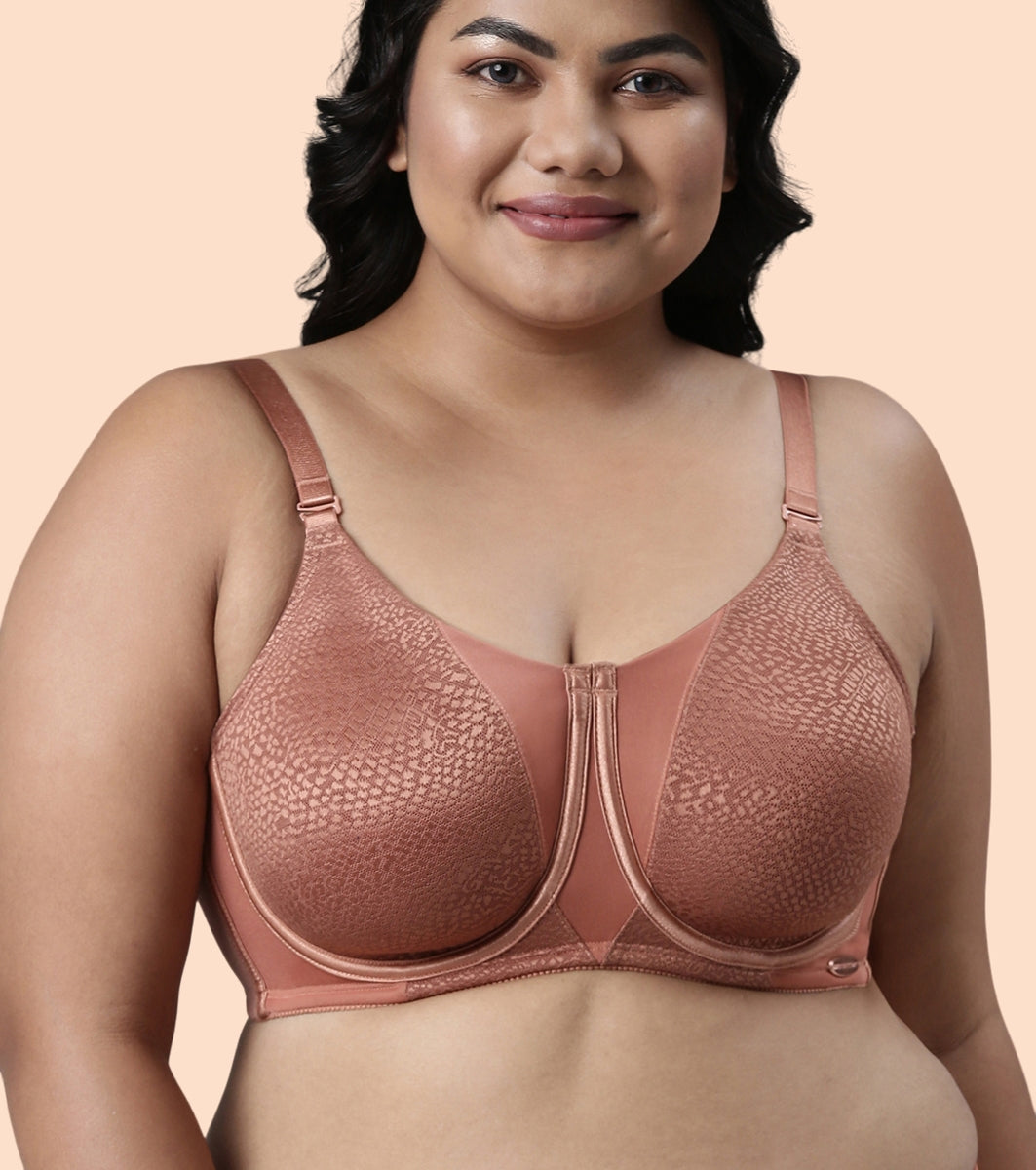 Enamor Body Transform F124 Smoothening Minimizer Bra for Women - Non Padded, Wired and Full Coverage