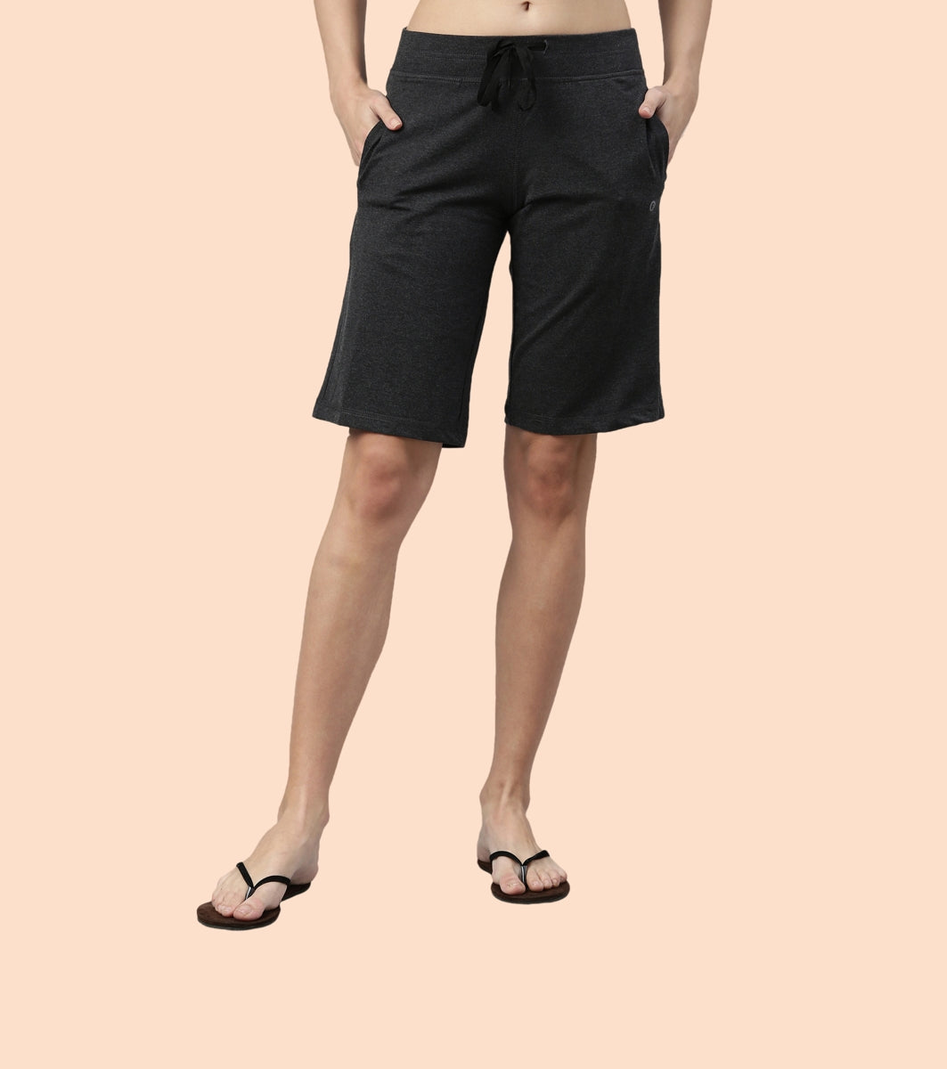 City Shorts | Cotton Knee Length Shorts