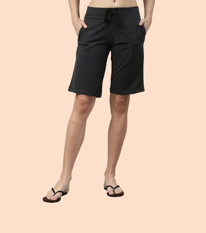 City Shorts | Cotton Knee Length Shorts