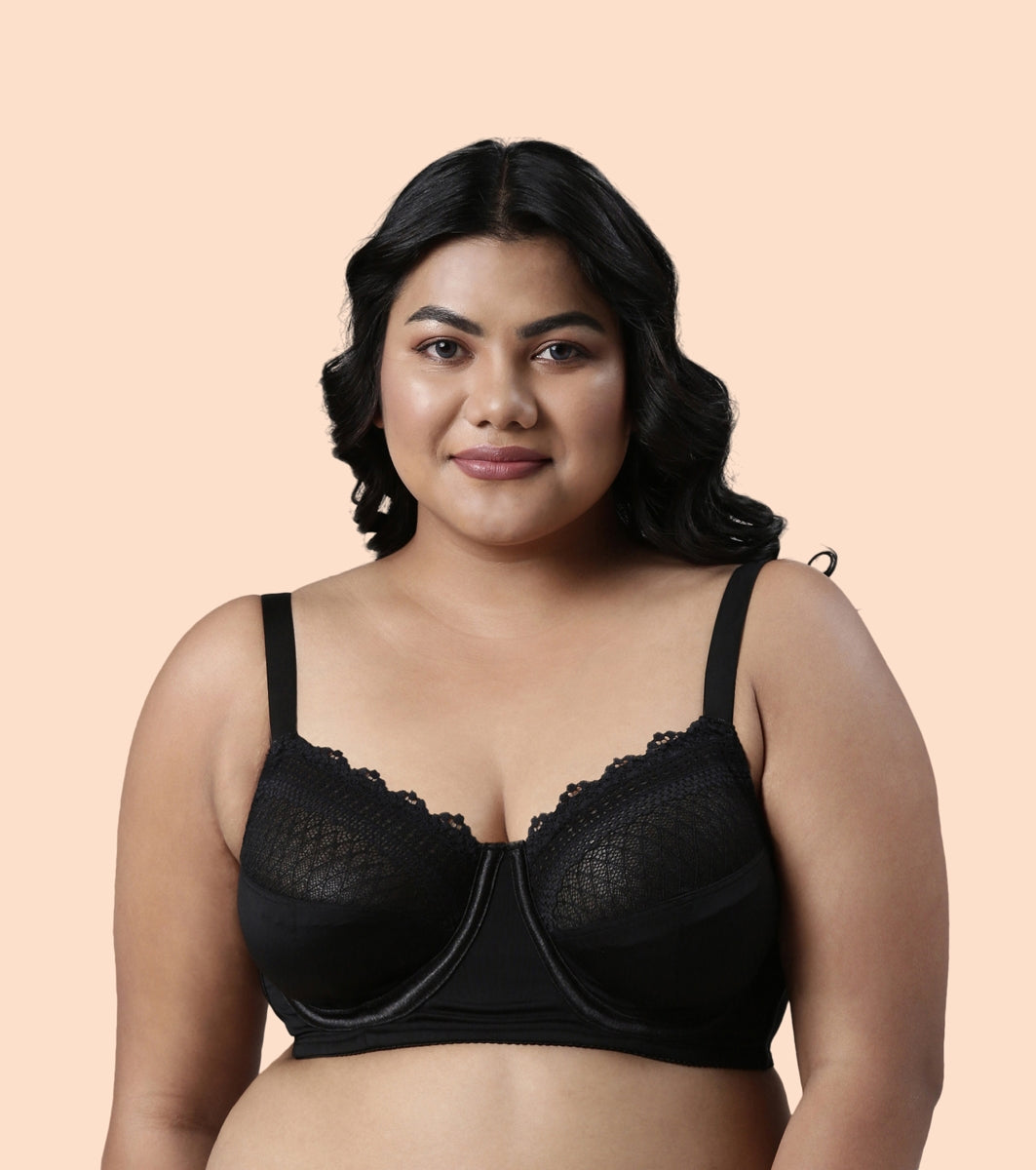 Enamor F126
LACE BRA
NON-PADDED  WIRED  FULL COVERAGE