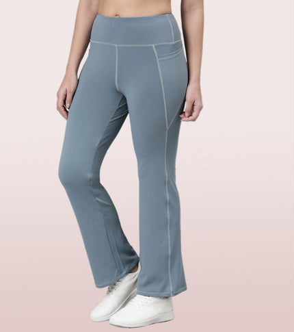 Enamor Boot Cut Active Pant | High Waist Workout Pant For Women | A402 