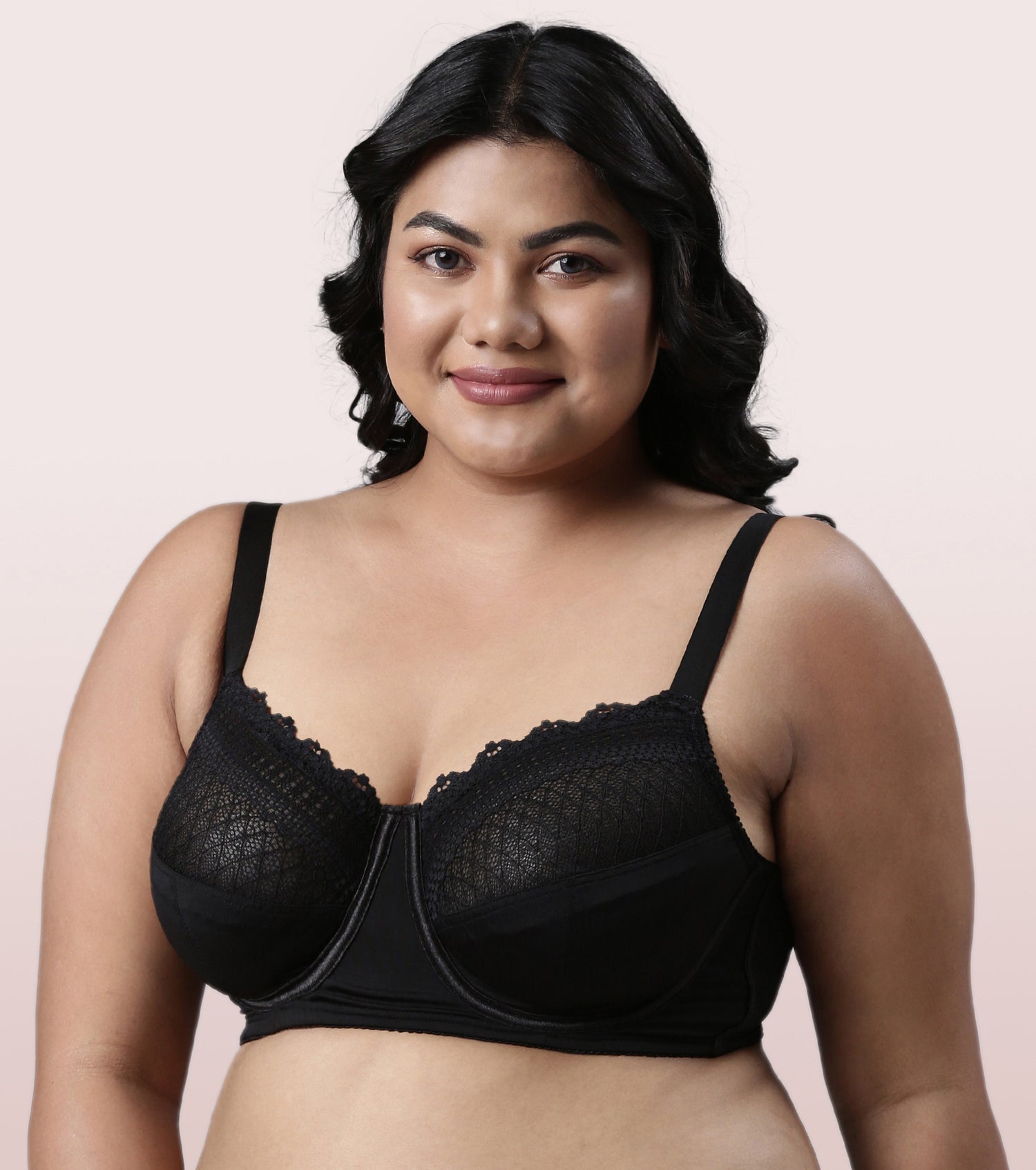Simply Fashion Blossom Wired Push Up Bra in Black