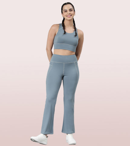 Enamor Boot Cut Active Pant | High Waist Workout Pant For Women | A402 