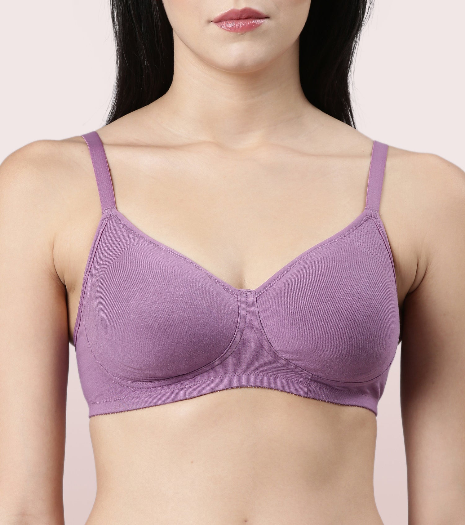 Enamor Fab-Cool Stretch Cotton Everyday Bra for Women- High Coverage