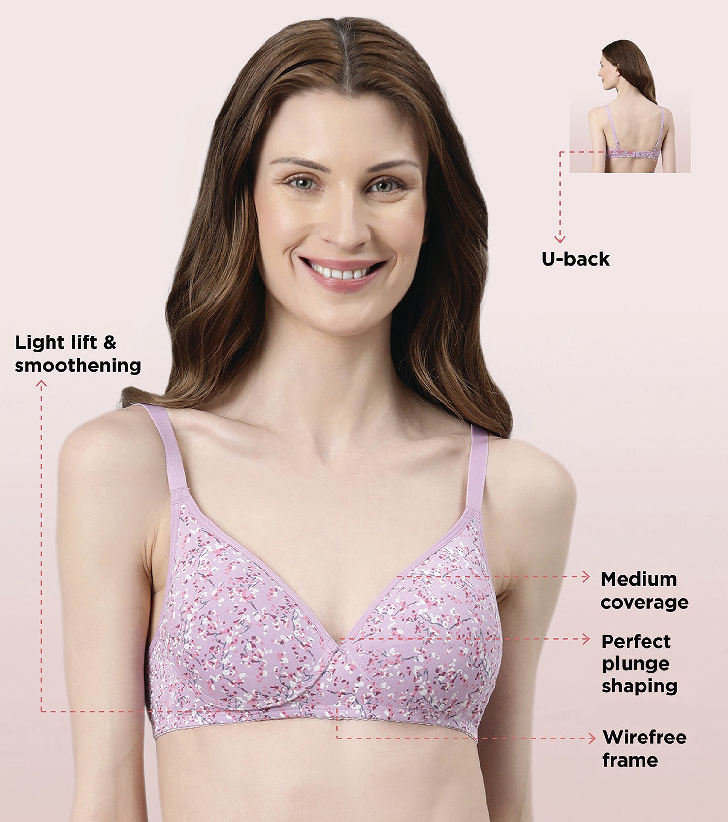 Buy Enamor A039 Perfect Coverage Cotton T-shirt Bra for Women- Padded and  Wirefree Online at Best Prices in India - JioMart.