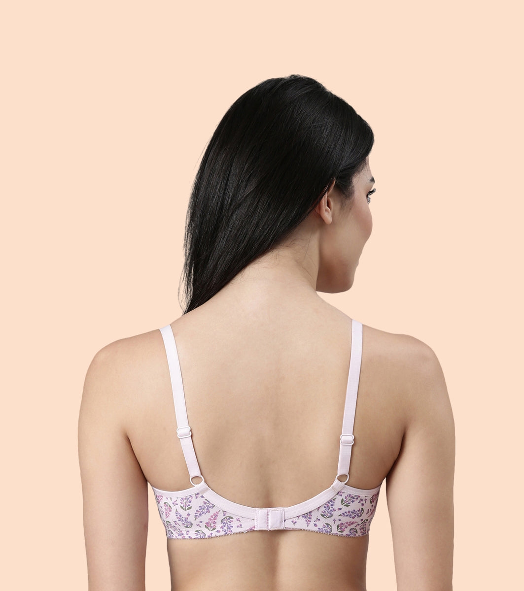 Enamor Fab-Cool Stretch Cotton Everyday Bra for Women- High Coverage, Non Padded and Wirefree