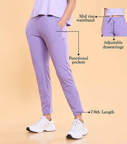 Enamor Athleisure E068 Dry Fit Smart Active Travel Pants