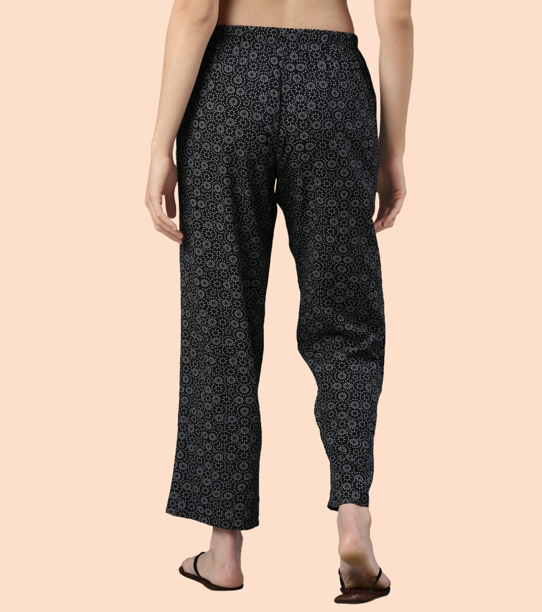 Slounge Pant | Modal Woven Printed Pull-On Pant