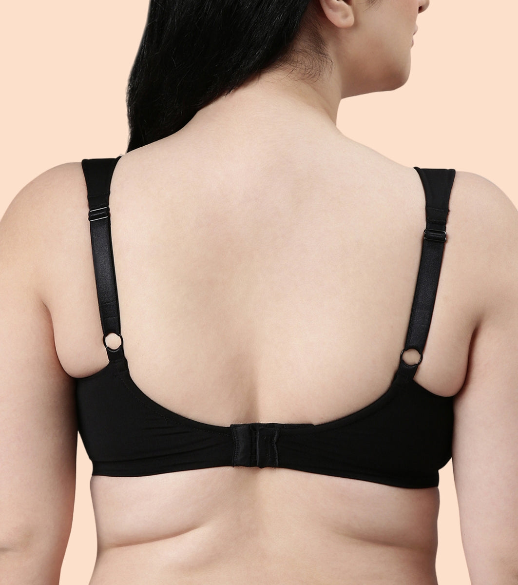 Enamor Pure Ease F121 Ultimate Smoothening Full Support Bra for Women- Full Coverage, Non Padded and Wirefree