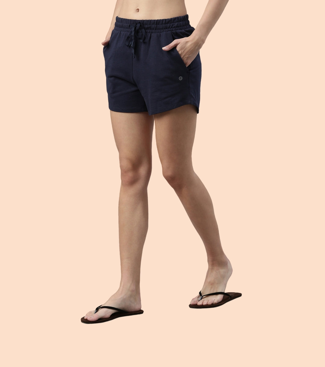 Comfy Shorts | Terry Shorts With Adjustable Waistband & Pockets