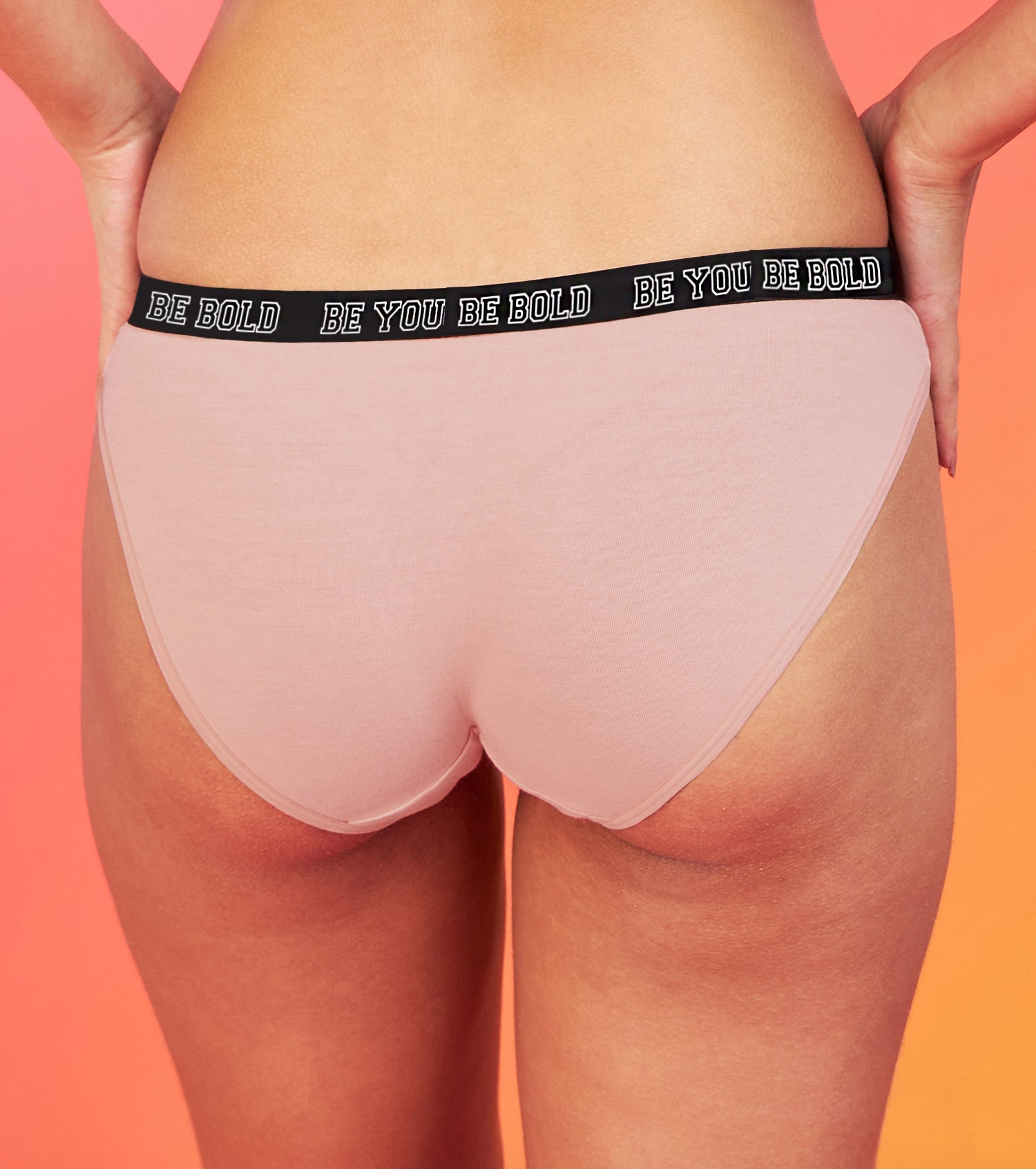 Enamor XO Mid-Rise Graphite Solid Bikini Panty - Millie