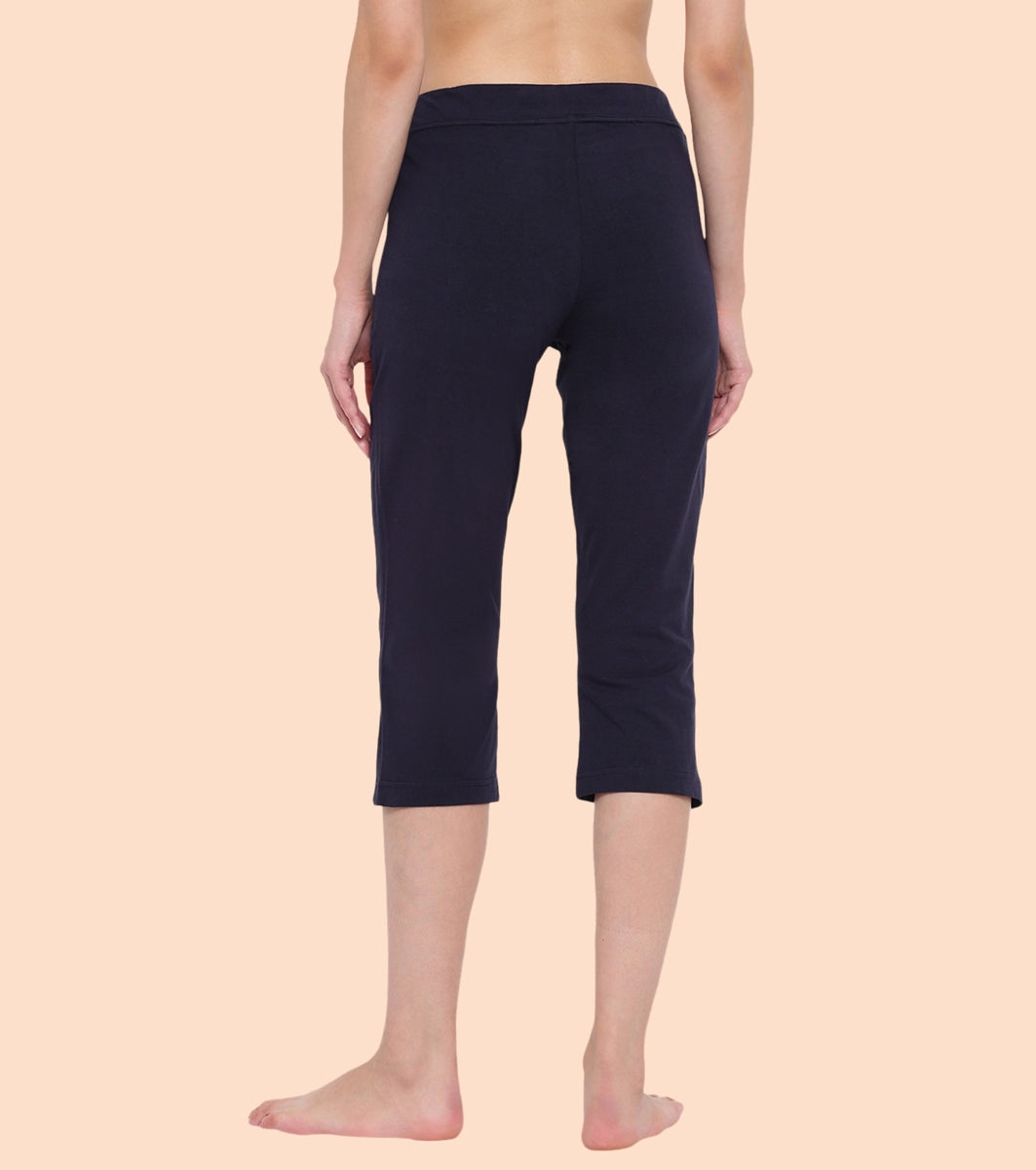 Lounge Capri | Straight Leg Cotton Spandex Capri