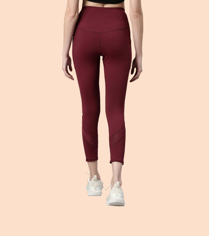 Active Cottony Legging| Feels Like Cotton Dry Fit High Waist 7/8th Length Legging